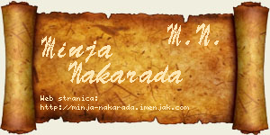 Minja Nakarada vizit kartica